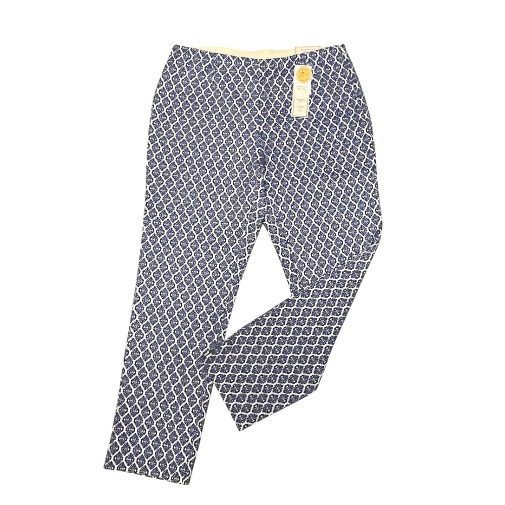 Charter Club Blue Classic Fit Stretch Slim Leg Ankle Pants Size 8 NWT